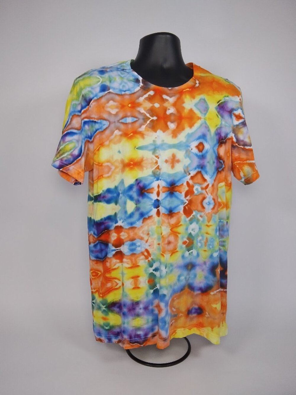 Large Unisex Bella-Canvas 3001C “Glitch” Ice Dyed T-Shirt